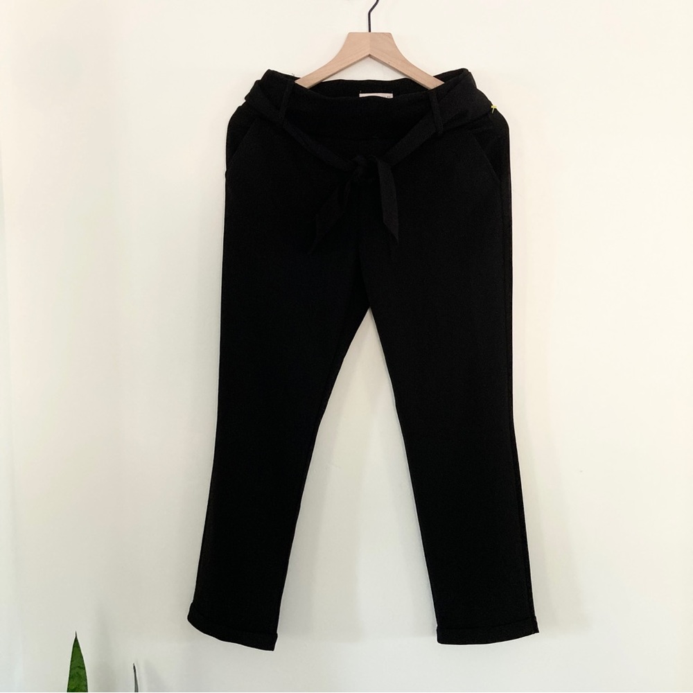 Sincerely Jules Black Tie Waist Trousers Size Small